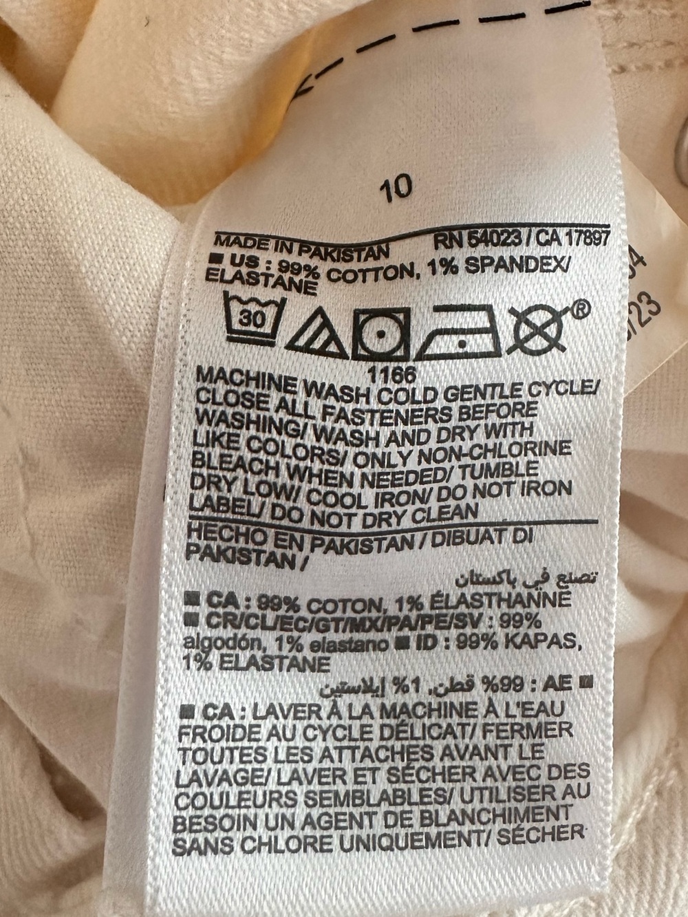 OLD NAVY High-Rise Wide-Leg Jeans in Off-White - Picture 5 of 5